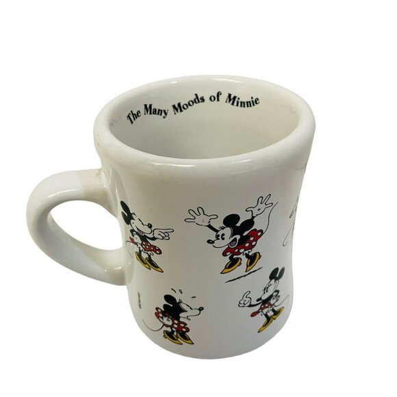 Disney Store Coffee Mug Cup Minnie Mouse 4 3/4" tall 5" The Many Moods of Minnie - Picture 3 of 7